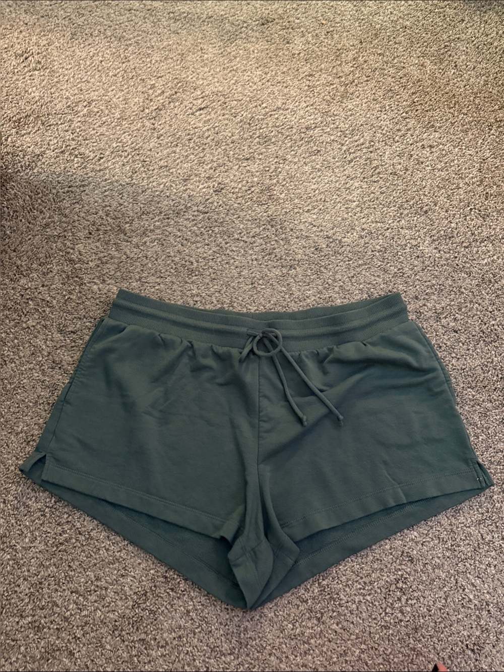 Stars Above Women's Drawstring Lounge Shorts - Dark Green XL